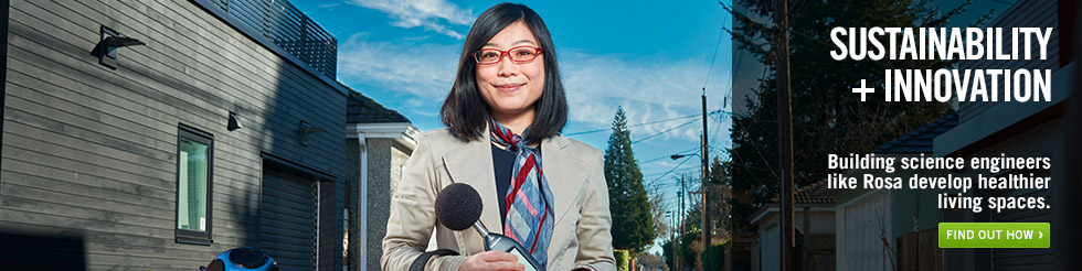 Rosa Lin, MASc in Building Engineering/Building Science conducts acoustic research