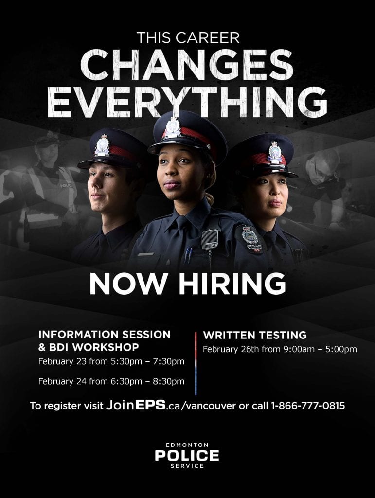 Edmonton Police Service – Now Hiring