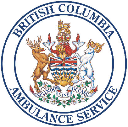 B C Ambulance logo.