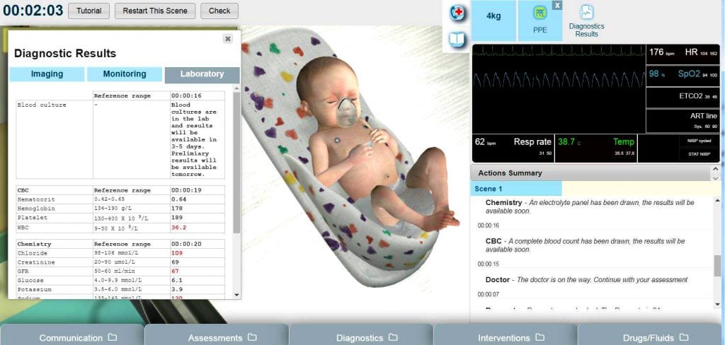 screen based neonatal image.