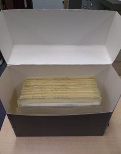 Properal archival storage, neat labels, acid-free folders.