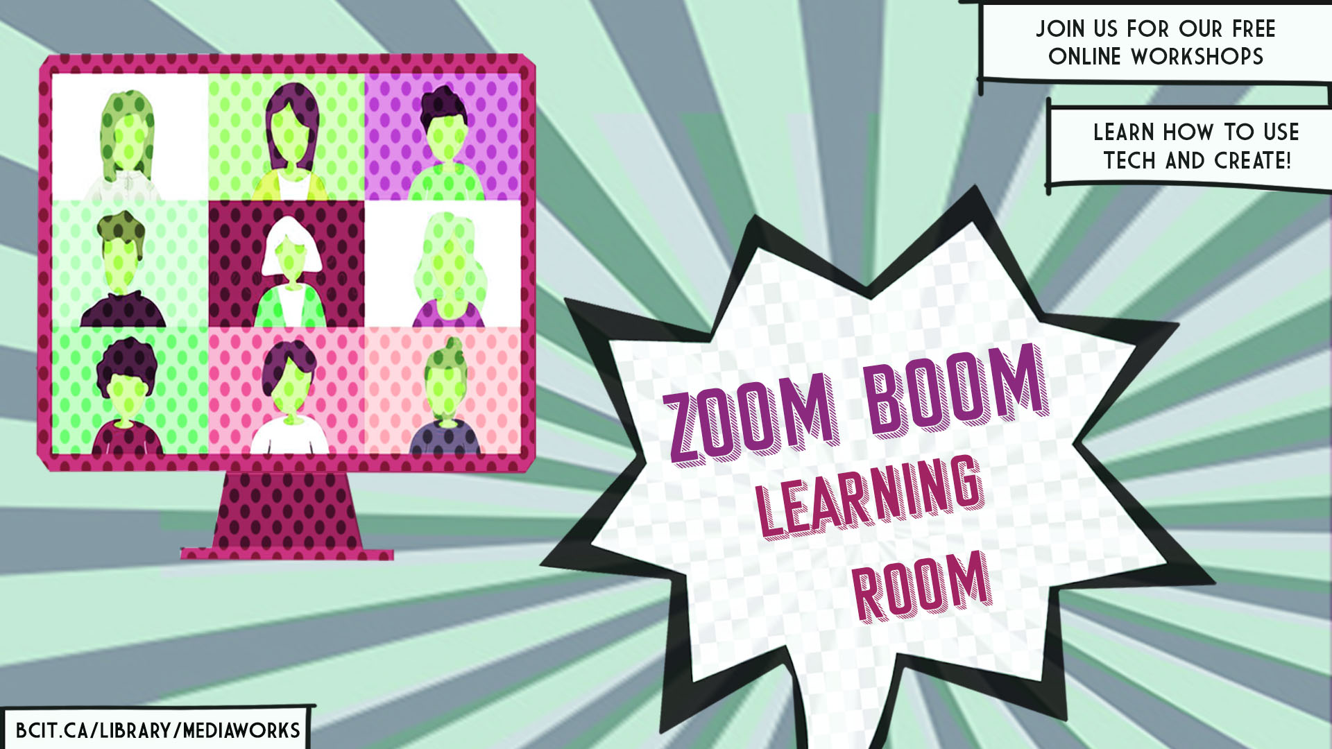 MediaWorks New Online Workshops – Zoom Boom Learning Room!