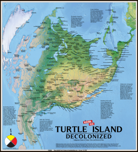 Turtle Island map