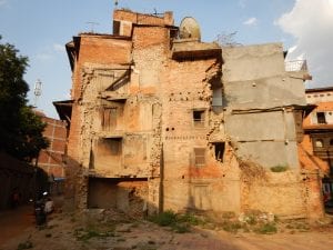 Nepal-damaged building