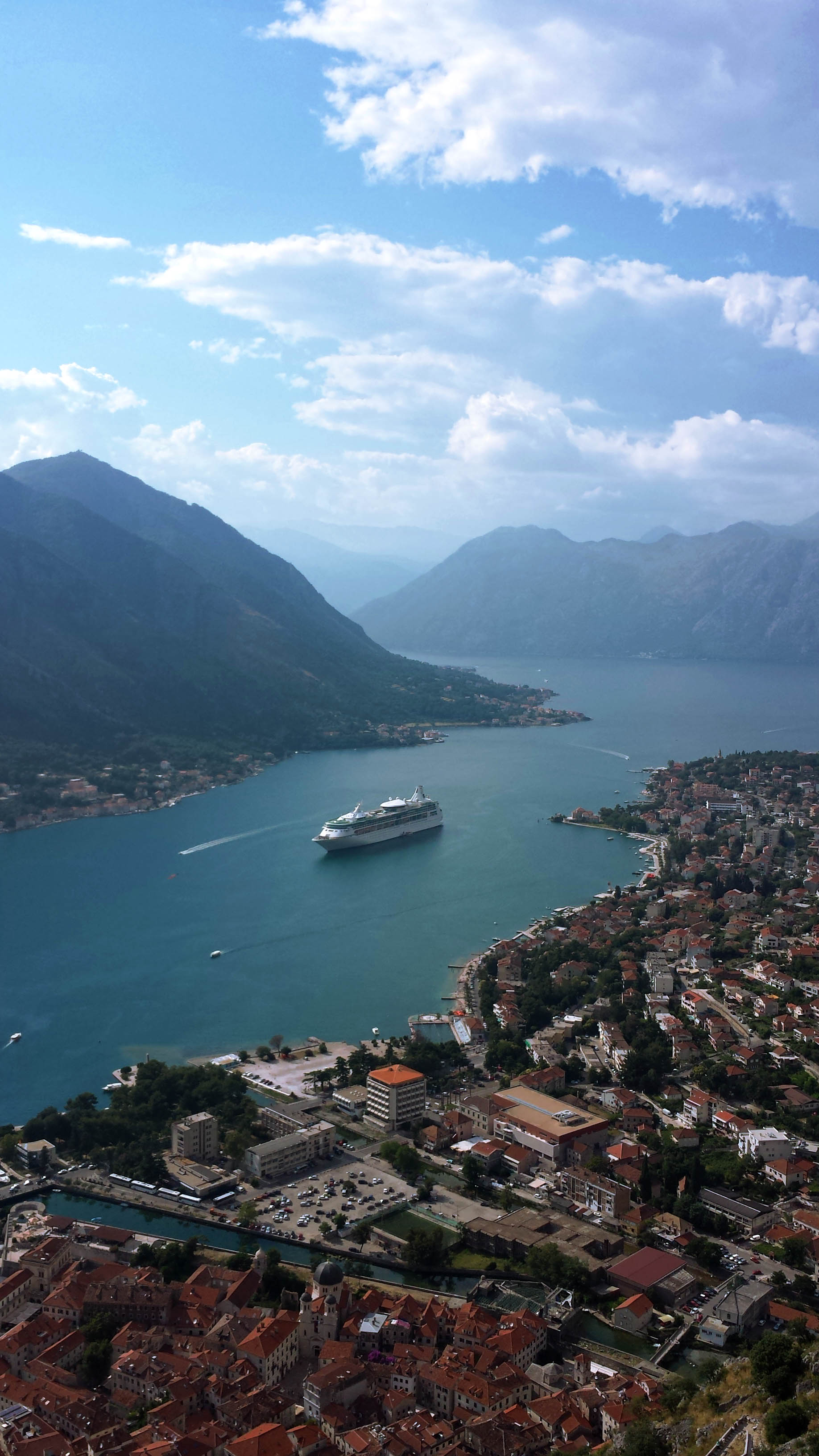 Vision of the Seas anchored in Kotor, Montenegro, 