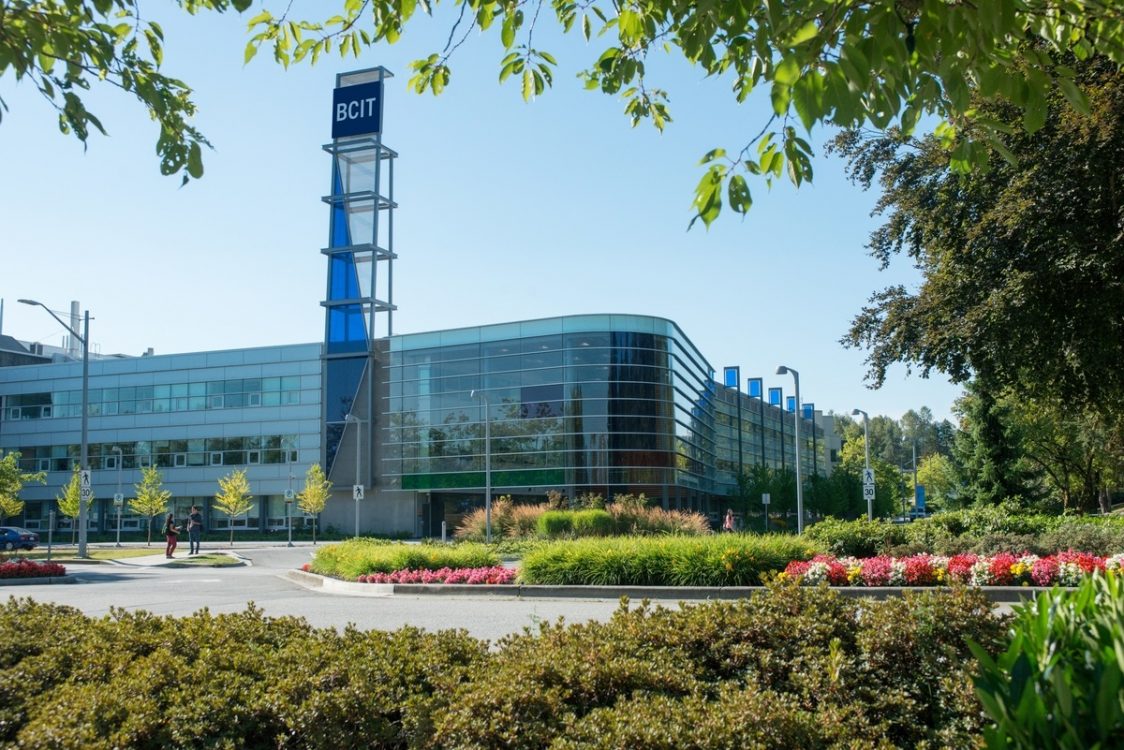 BCIT Burnaby campus in spring.