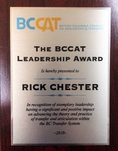 BCIT Faculty Rick Chester wins leadership award