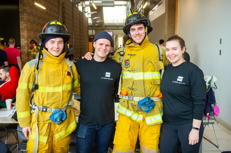 BCIT Students competing in the Mine Rescue challenge