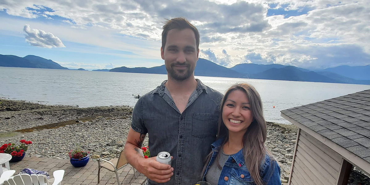 Stephanie Ly and Jesse Livingston met at BCIT but it was a chance encounter on Bumble that sparked romance for the couple. Stephanie is currently working towards her Project Management Associate Certificate at BCIT. Jesse has completed Level 2 of BCIT’s Harmonized Carpentry Apprenticeship program.