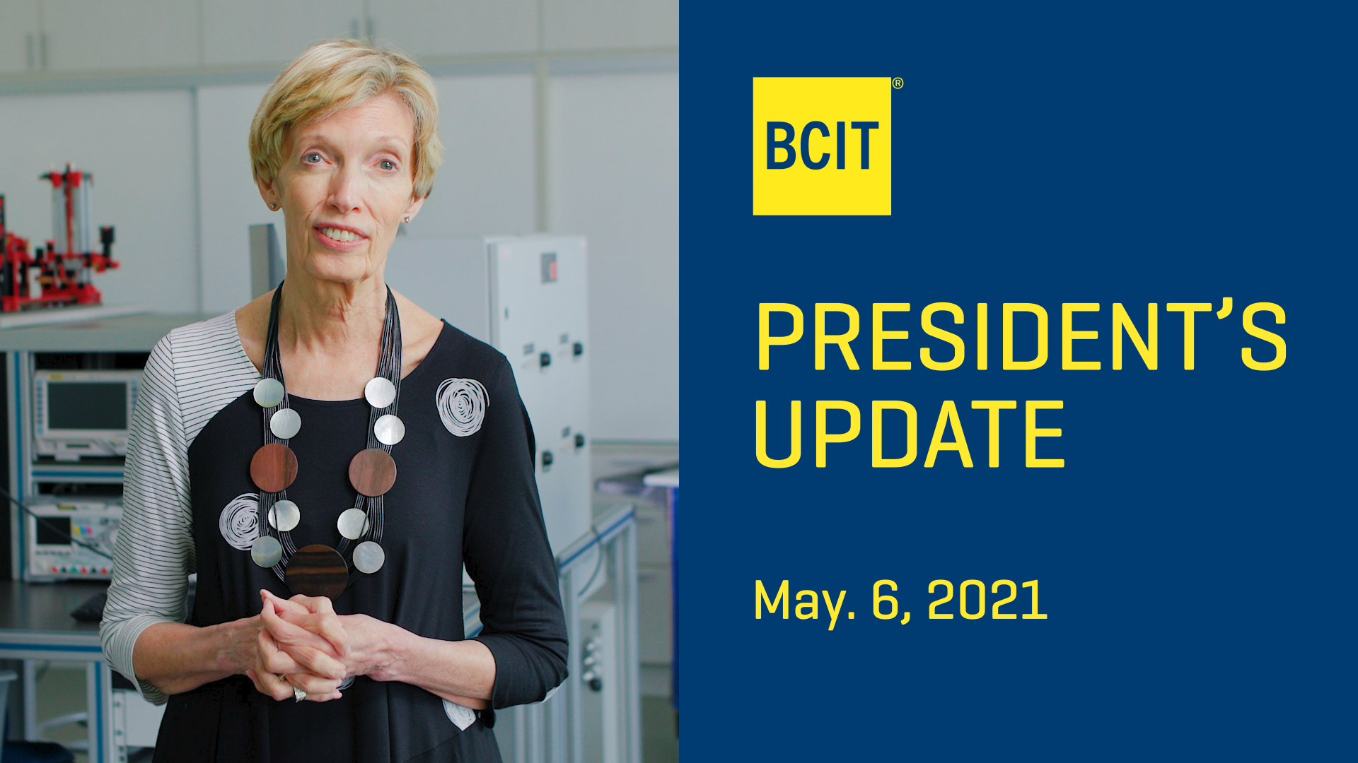 Kathy Kinloch in the digital transformation centre on the BCIT campus