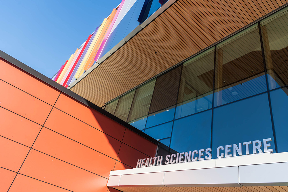 Exterior of the new Health Sciences Centre