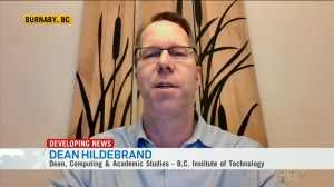 Dr. Dean Hildebrand, Dean, School of Computing and Academic Studies, on CTV National News 