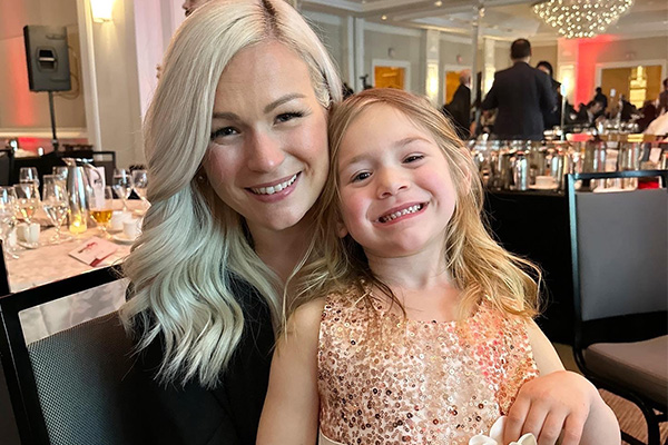 BCIT Alumni Carly Moir with daughter at BIV's 40 under Forty awards
