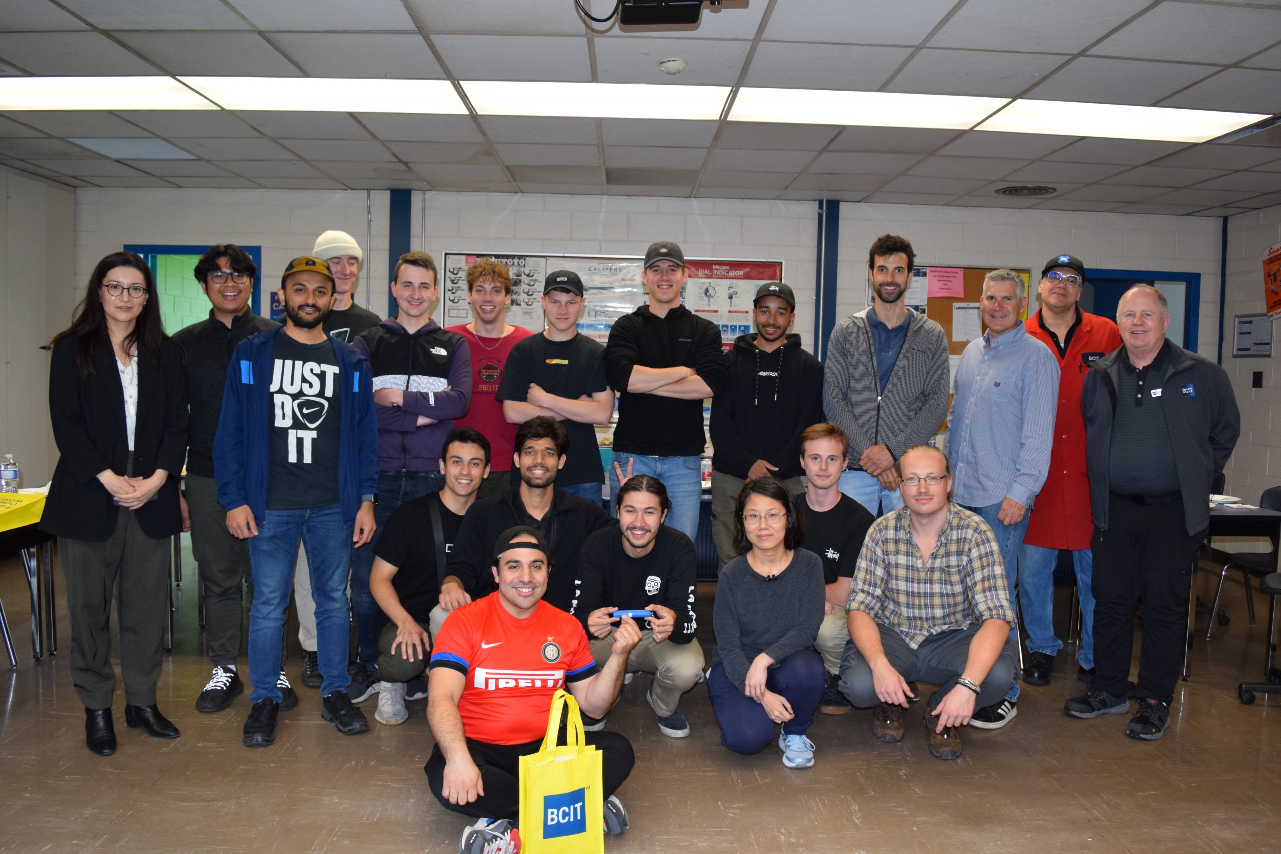 BCIT Machinist students with exchange students from Germany