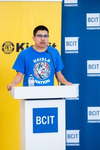 Kobie Smith, a Haisla Nation member, Indigenous student champion, and Student Association Indigenous Council Member, BCIT.
