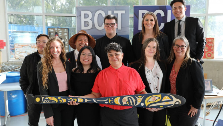 Sister paddles bestowed at BCIT Enhanced Bridge Watch Rating program celebration