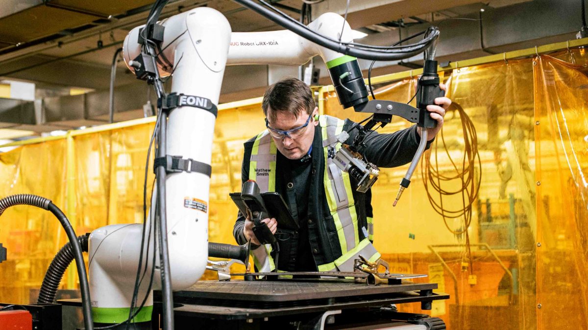 Collaborative robot now in use by BCIT Welding students