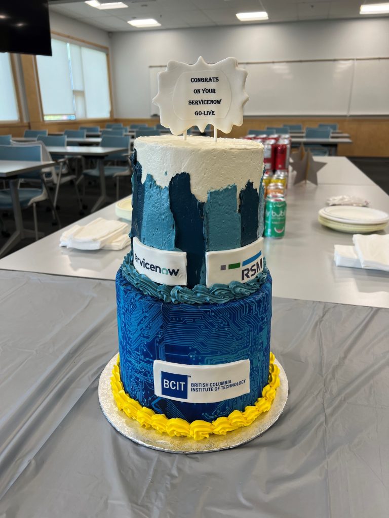 ServiceBCIT cake to celebrate the launch