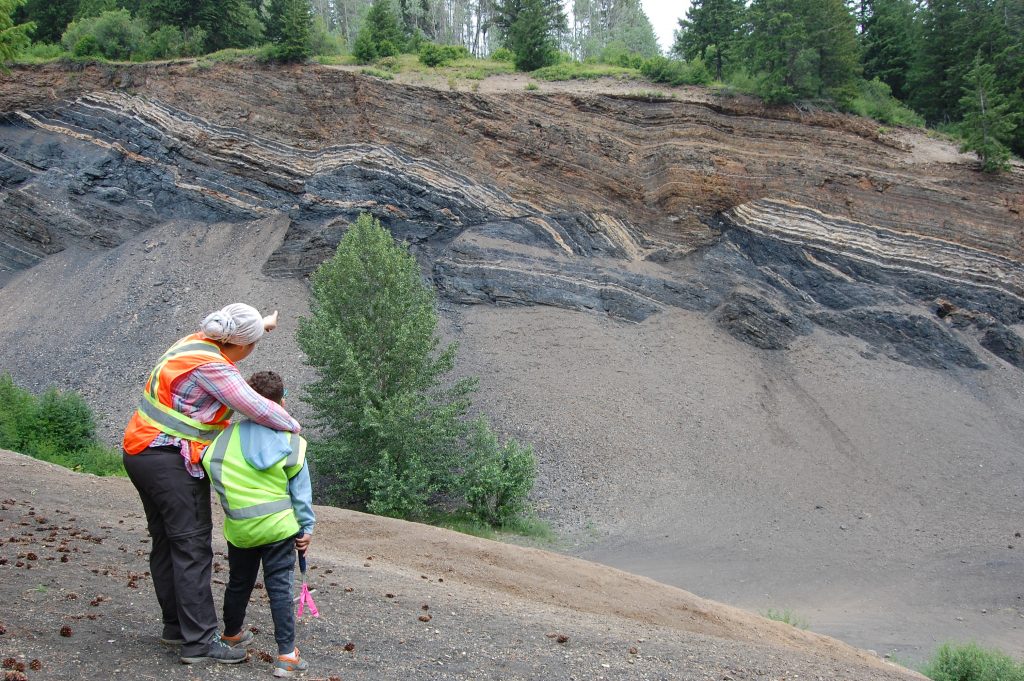 Shawna exploring geological formations