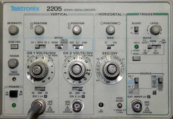 DEM19 - Charging and Discharging a Capacitor Oscilloscope