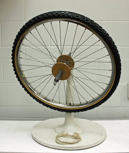 DRD03 - Conservation of Angular Momentum with Bicycle Wheel Gyroscope