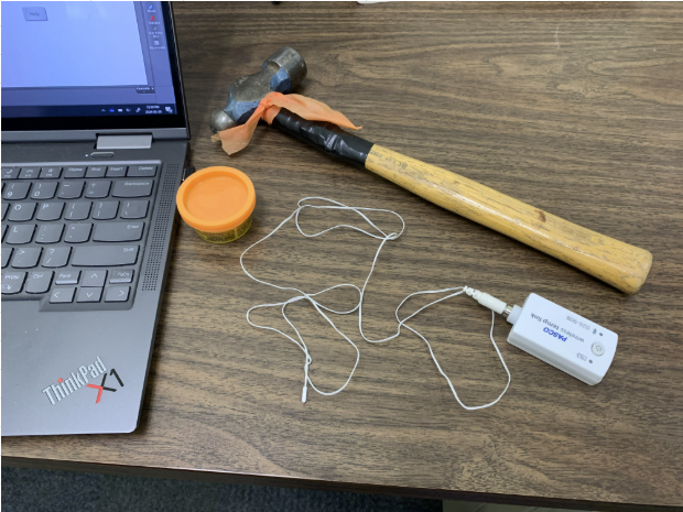hammer and Play-Doh