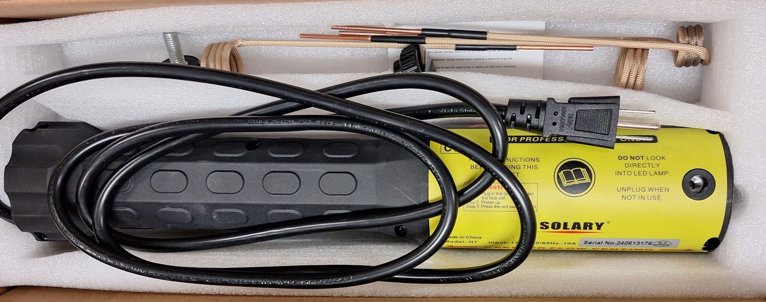 Solary magnetic induction heater